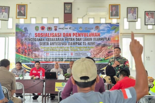 Babinsa Bangun Jaya Hadiri Penyuluhan Karhutla dan El Nino di Kaliorang